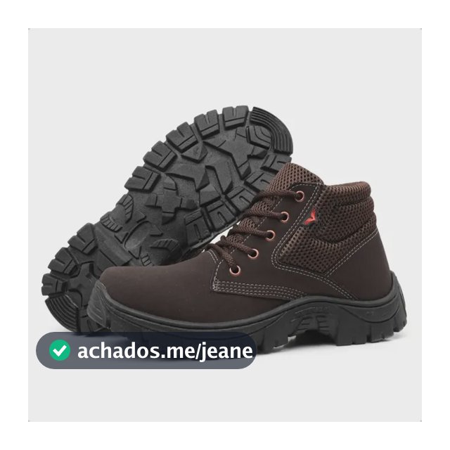 Bota Adventure Trabalho Coturno Tênis Palmilha Gel Casual