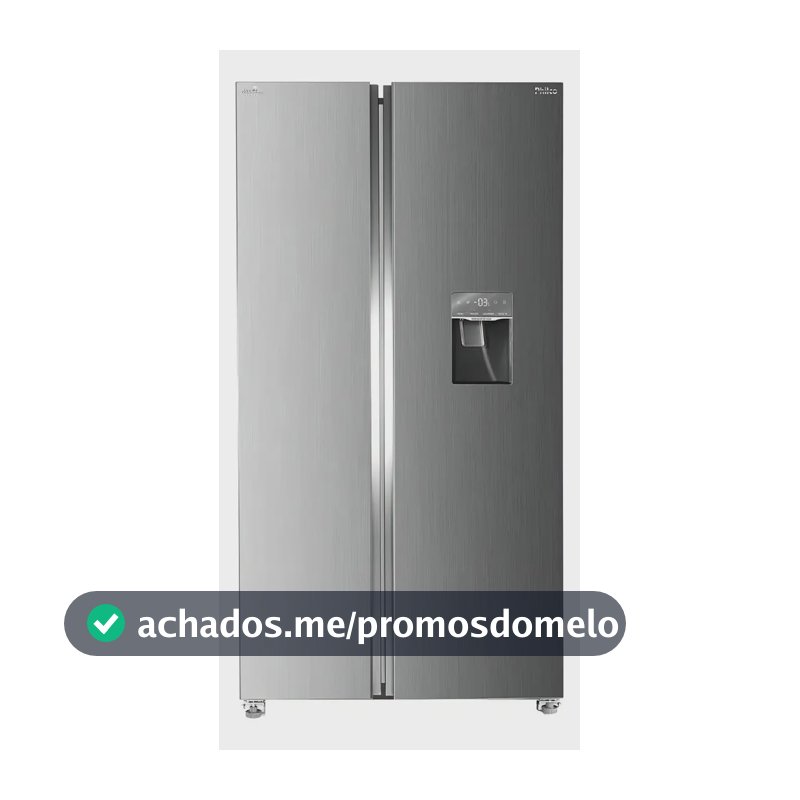 Geladeira Philco Prf535id Side By Side Inverter 434l Cor Inox