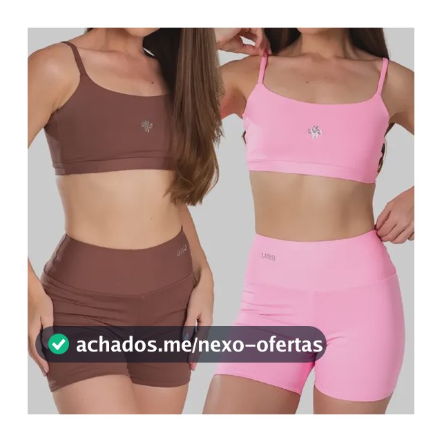Kit 2 Conjuntos Fitness Feminino De Academia Alta Qualidade