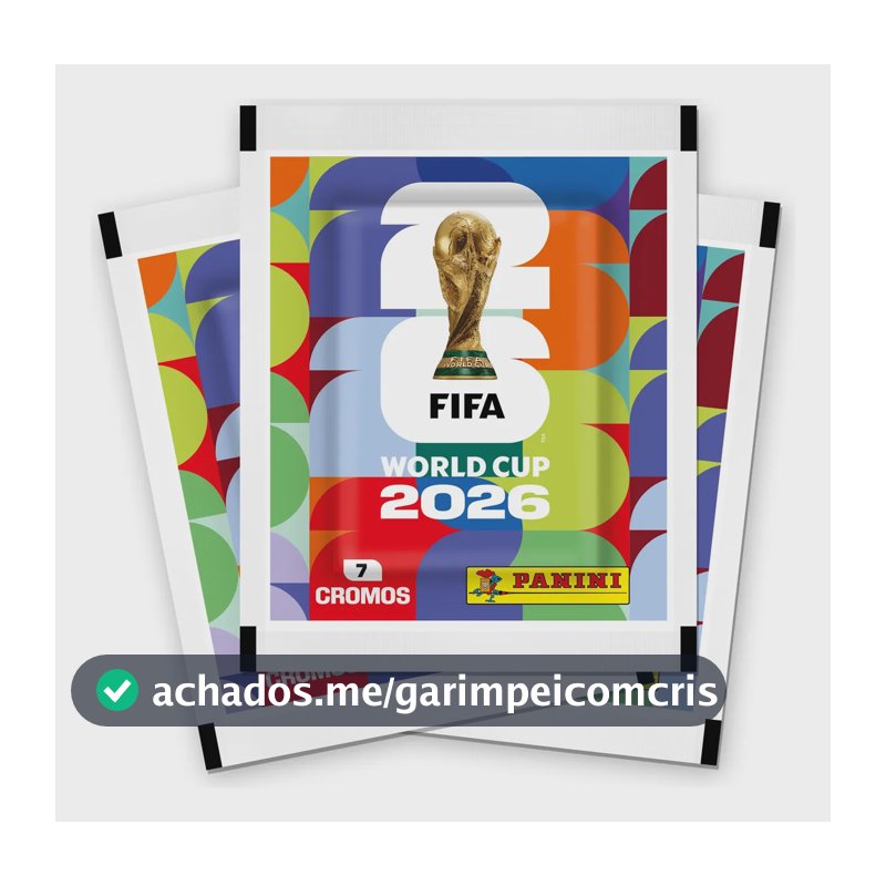 Kit Com 48 Pacotes de Figurinhas Panini Para o Álbum Copa do Mundo FIFA 2026