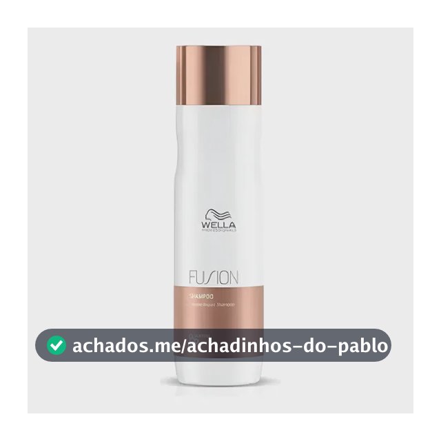 Shampoo Wella Fusion 250ml: Reparação Extrema 95% Mais Forte