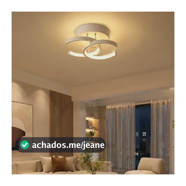 Luminária De Teto Led Moderna, Para Quarto, 3 Em 1 110v-/220v Branco