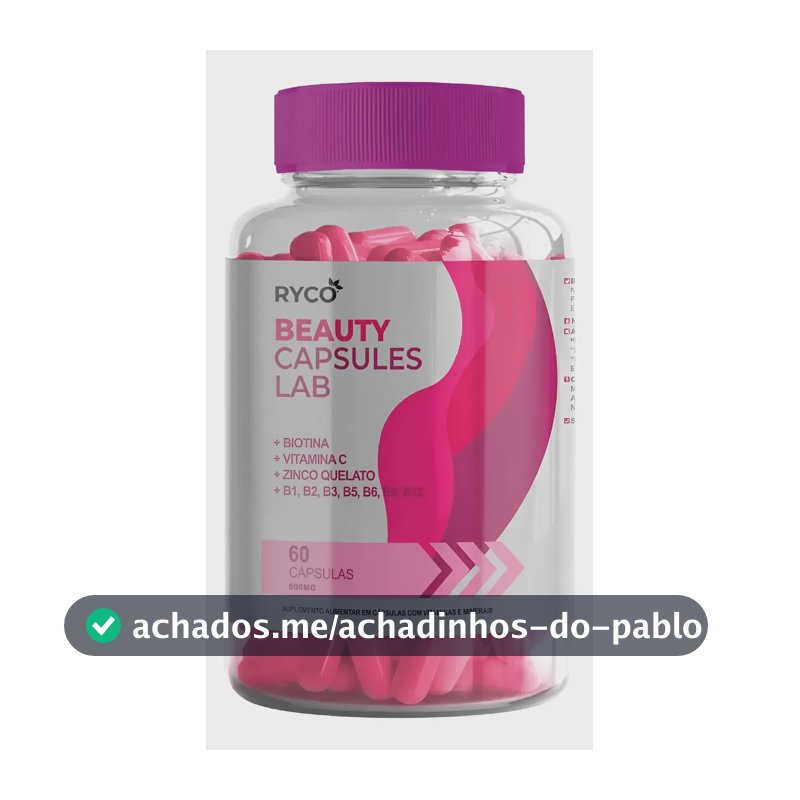 Biotina C/ B1 B2 B6 B12 Vitamina C Zinco Formula Pura 500mg Sem Sabor