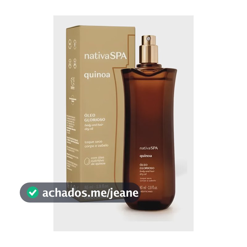 O Boticario Nativa Spa Oleo Glorioso Quinoa 85ml Quinoa