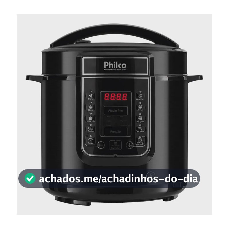 Panela De Pressão Elétrica Philco Ppp01p 6L