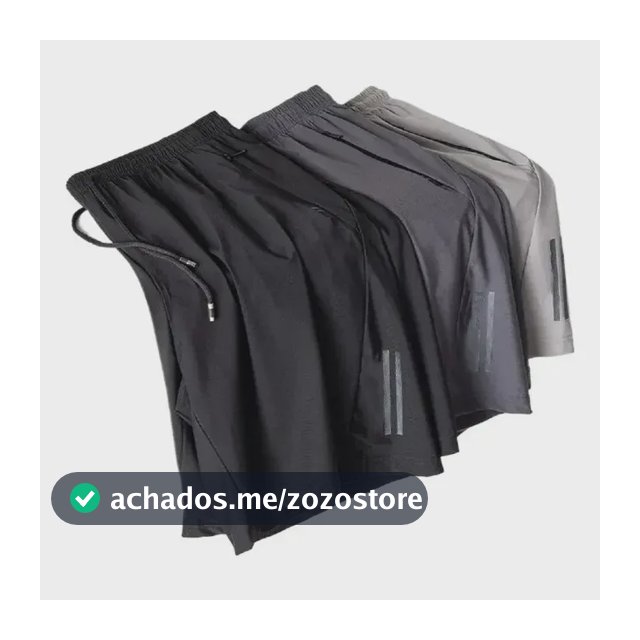 Kit 3 Bermuda Masculina Importada Seda  Secagem Rápida
