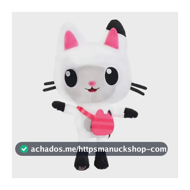 Pelúcia Gato Pandy Casa Mágica Da Gabby Gabby's Dollhouse Branco