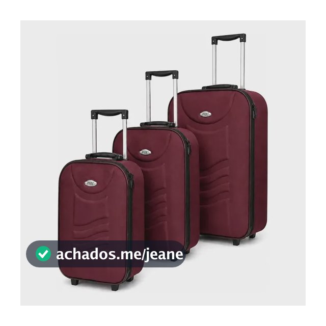 Kit 3 Malas De Viagem Resistente Mala P M G Padrão Anac