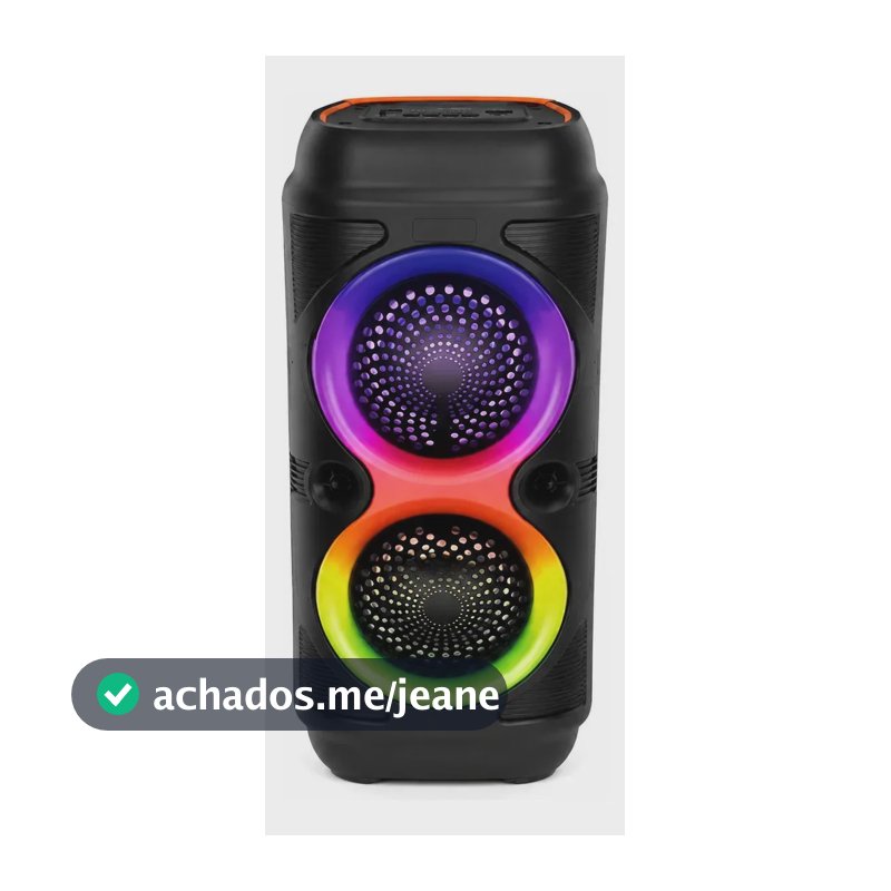 Caixa De Som Bluetooth Portátil Alta Potência Som Forte Black