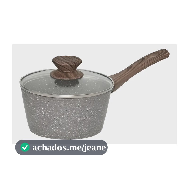 Panela Cerâmica 16 Cm Grafito Indução Mimo Style