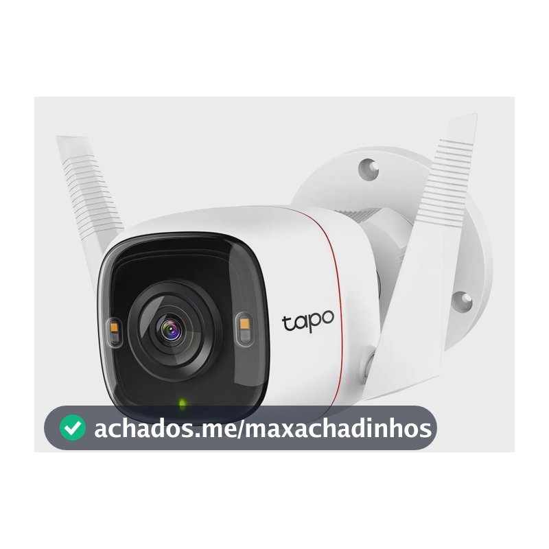 Câmera de Segurança Wi-Fi Externa TP-Link Tapo C320WS 2K 4MP IP66 Branco