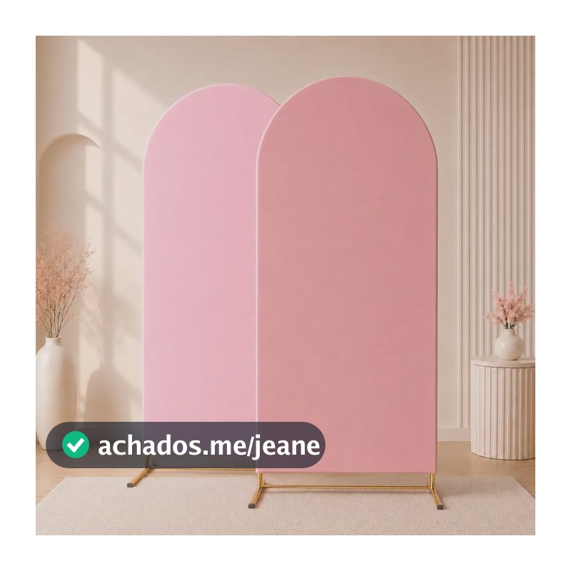 Capa 2,00x1,00 Para Painel Romano Veste Fácil Dupla Face Rosa/rose