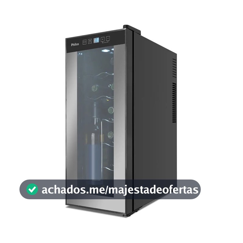 Adega Pad12e Display Digital 12 Garrafas Philco 110v/220v