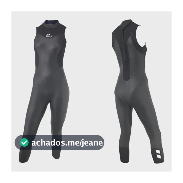 Long John Natação E Triathlon Borracha Feminino 3mm Aquon