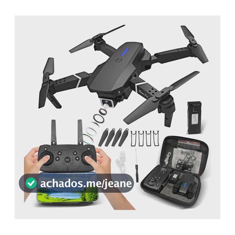Drones E88 Profissionals Barata Câmeras Fotografia Aérea Preto