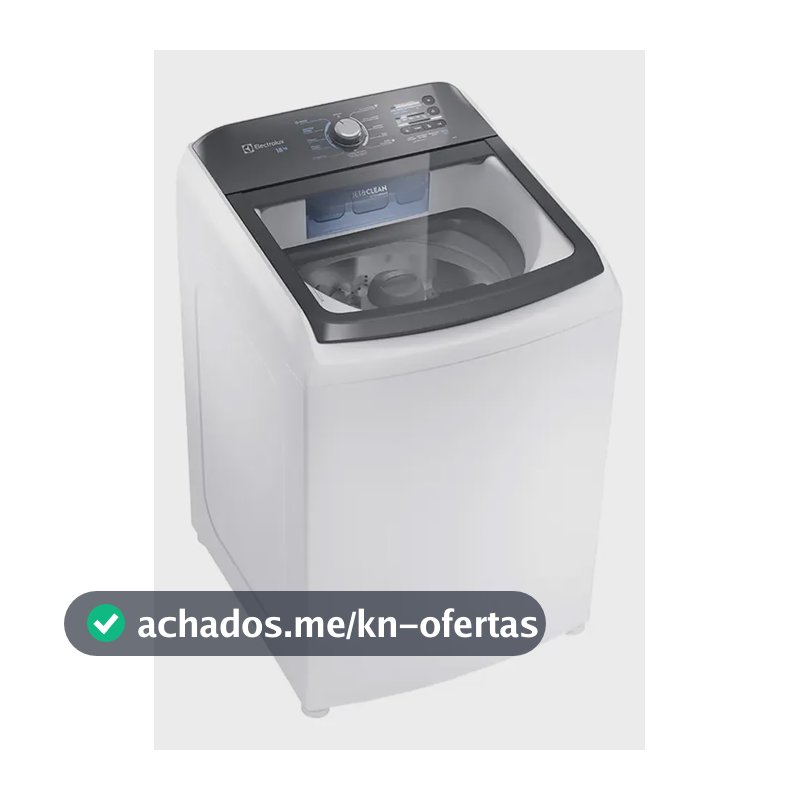 Máquina De Lavar Electrolux 18kg Inox Lee18 Automática 220v Branco