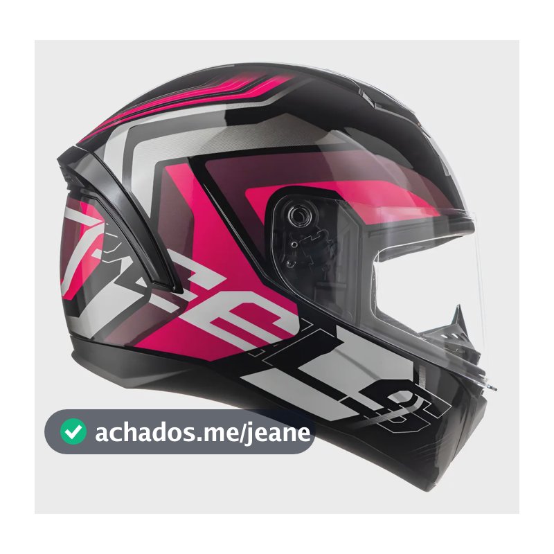 Capacete Integral Peels Spike 2 GTX Preto com Pink Tamanho 56
