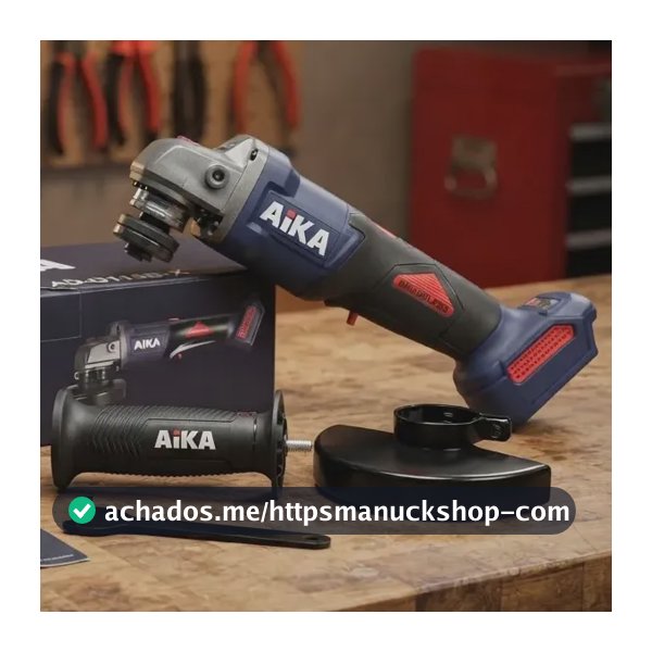 Esmerilhadeira Bateria Aika 20v Cabeçote Rotativo Brushless Violeta-escuro