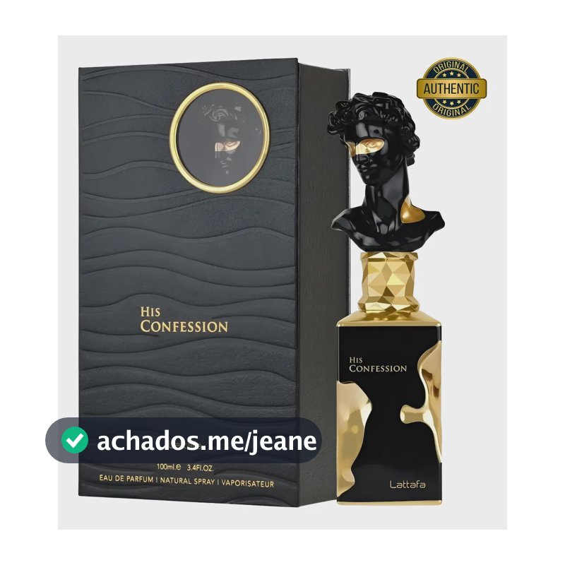 Perfume Árabe His Confession Lattafa Edp 100ml Masculino