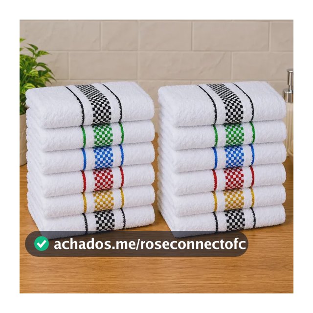 Kit 12 Panos De Prato Cozinha Premium Felpudo Alta Absorção Multicolorido