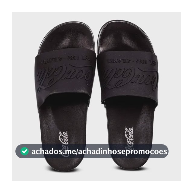Chinelo Sandália Coca Cola Slide Coke Bold Original