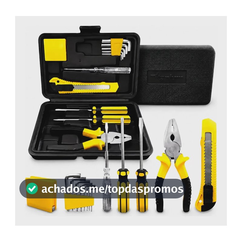 Kit Jogo De Ferramentas Aço Carbono Titanium 11 Peças