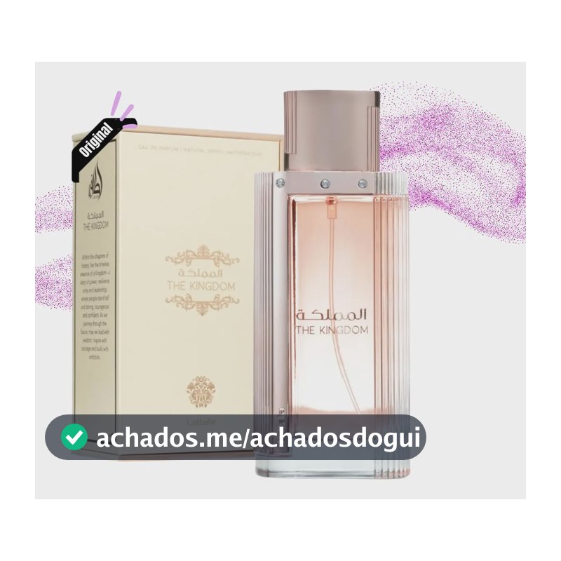Perfume Árabe Feminino The Kingdom Lattafa 100ml Original Nf