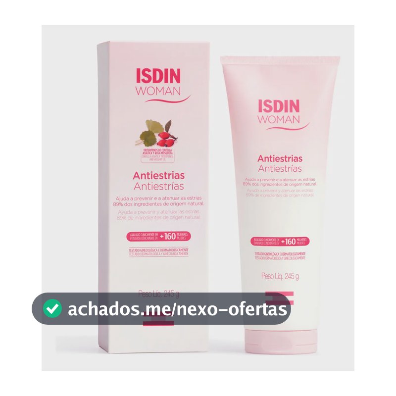 ISDIN Creme Corporal Woman Antiestrias Apto para Grávidas - 245g