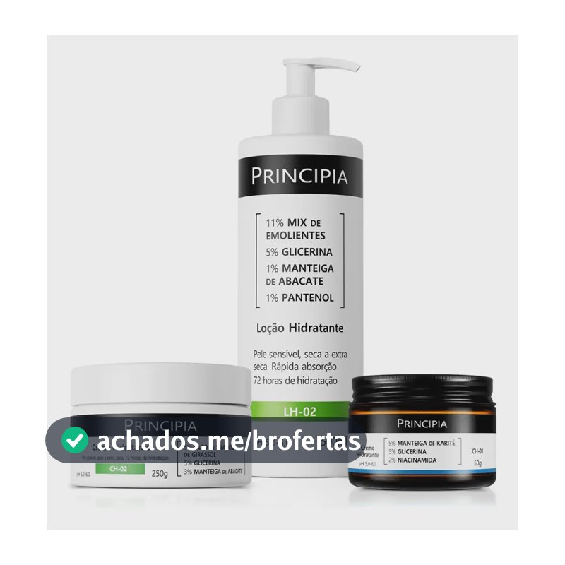 Principia Tripla Hidratação Ch-02 250g + Lh-02 500ml + Ch-01
