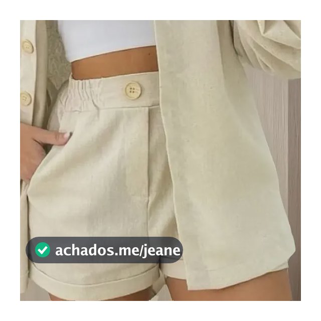Conjunto De Linho Camisa E Short Feminino Blog Cor Variadas