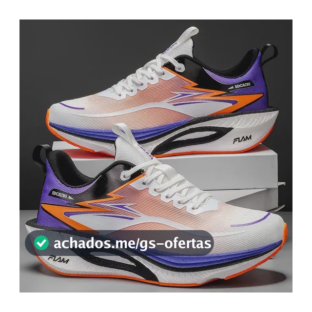 Tênis Corrida Unissex Com Placa De Carbono Solado Macio Violeta Geométrico 37