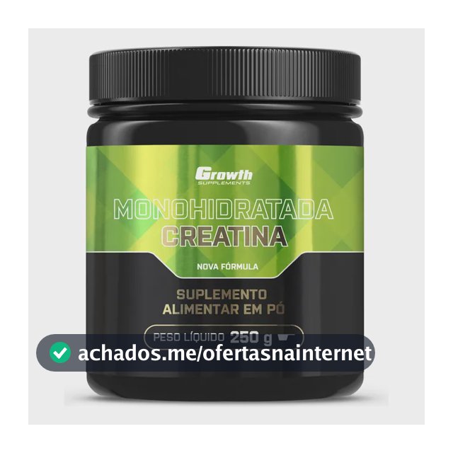Creatina Growth Supplements Monohidratada em pó Sem sabor x 250g