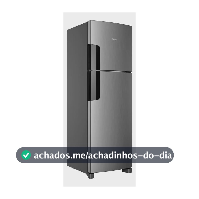 Geladeira Consul Frost Free 377 Litros Duplex Inox - CRM44MK
