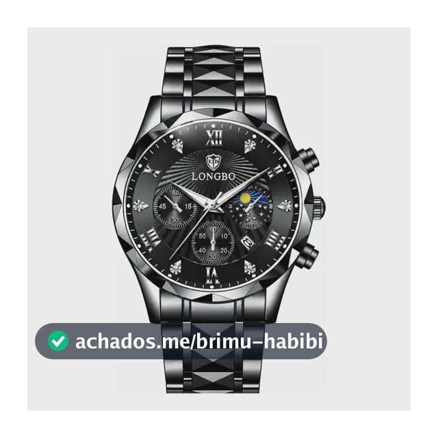 Relógio Masculino Longbo Luxo Aço Inox Quartz 30m Presente Preto