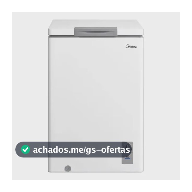 Freezer Horizontal 100l Inverter Bivolt Branco Midea Branco Mdrc151fzd013 127/220v