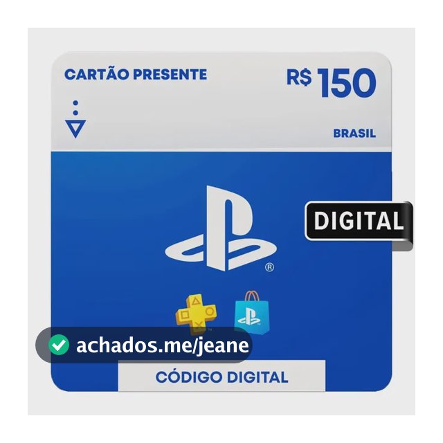 Sony PlayStation Store Gift Card R$ 150 (Digital)