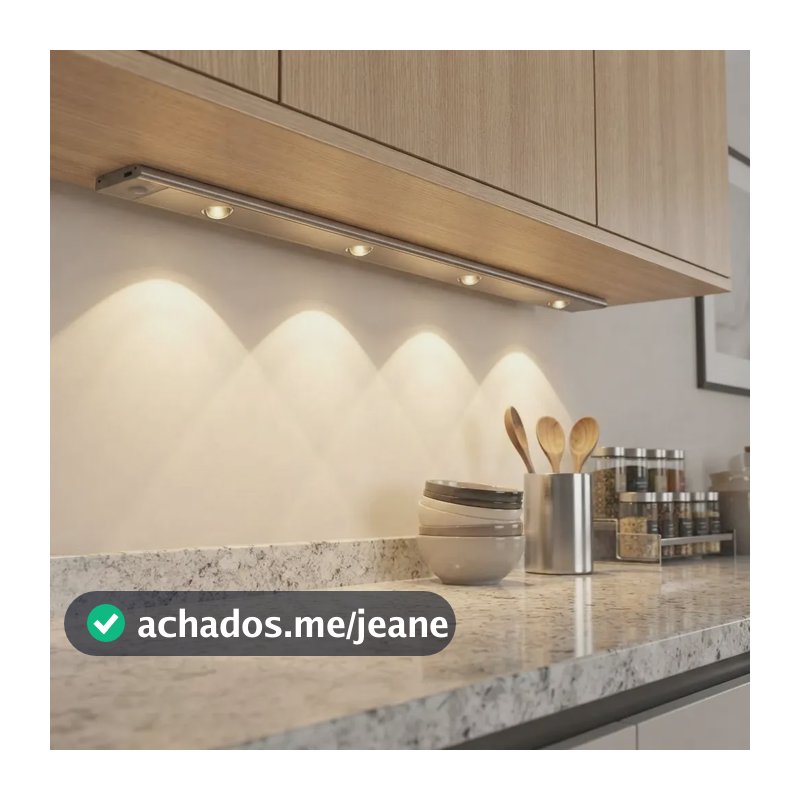 Luminária Barra Led 60cm Recarregável Usb Sensor Movimento 127/220v Branco