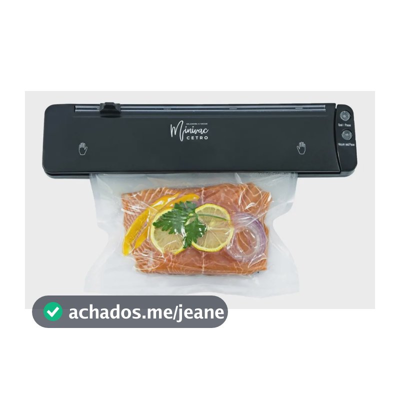 Mini Seladora A Vácuo Cetro Minivac Para Embalagem Plástica