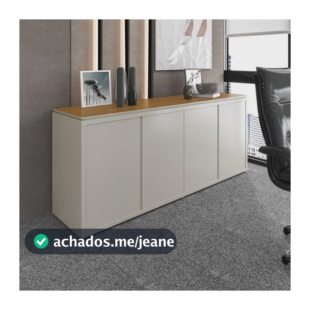 Balcão Buffet Para Escritório 4 Portas 180cm Oslo