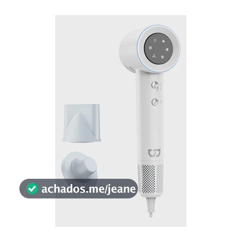 Secador de Cabelo Profissional Gokoco Alta Velocidade 1600W Branco