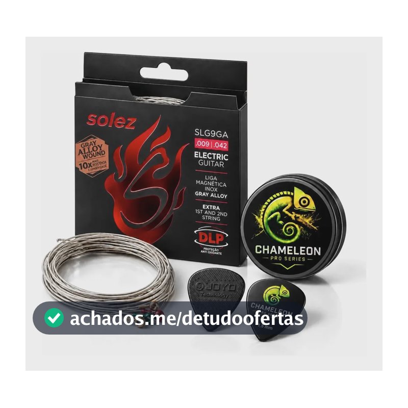 Encordoamento Solez  Guitarra 09 Slg9ga Gray Alloy +brinde