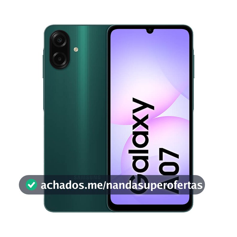 Celular Samsung Galaxy A07 256gb 8gb Câmera 50mp Verde
