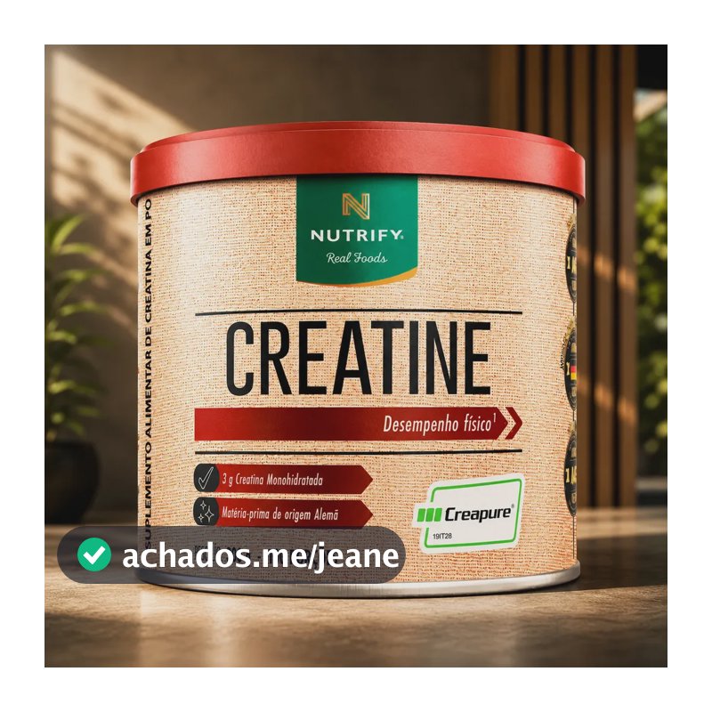 Creatina Creapure Nutrify 300g 100% Pura Monohidratada Sem Sabor