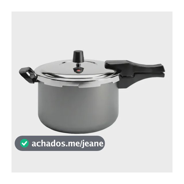 Panela De Pressão 7 Litros Fechamento Externo Cinza