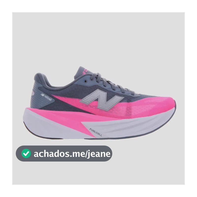 Tênis New Balance Fuelcell Rebel V5 Marinho Rosa Feminino Azul Escuro-rosa Liso 37,0 Br