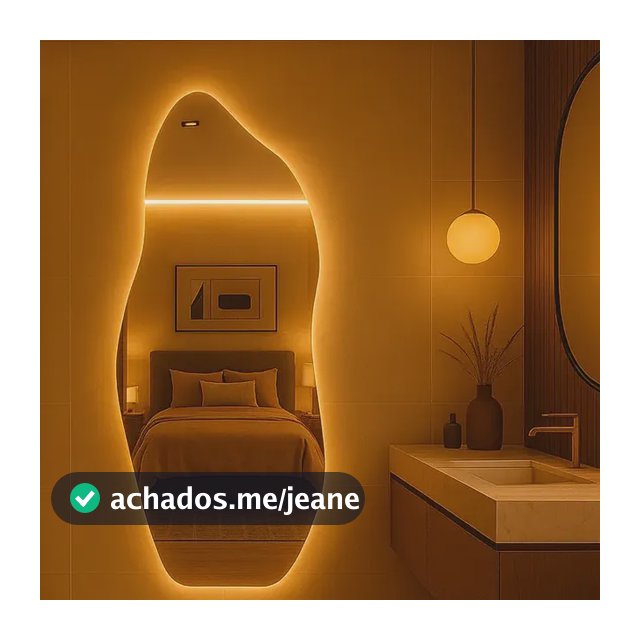 Espelho Led 150cm Decorativos Led Polido Bivolt Sala Vmex