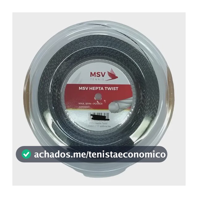 Msv Hepta Twist - 200m (1.15-1.30mm) Cordas De Raquete