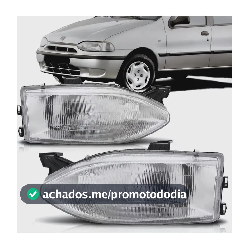 Farol Palio Siena 96 97 98 99 Lente Vidro Foco Simples
