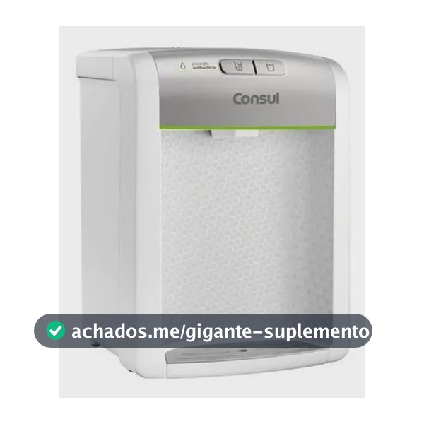 Purificador De Água Consul refrigerado Natural E Gelada com proteção antibactérias Bivolt Consul Branco - CPB34ASVNA