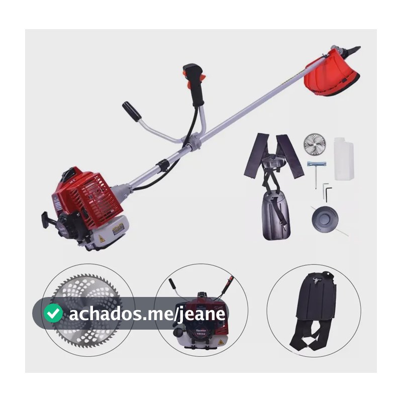 Roçadeira a Gasolina Toyama TBC63 63.3cc 3.5hp Eixo Reto Sistema Antivibração